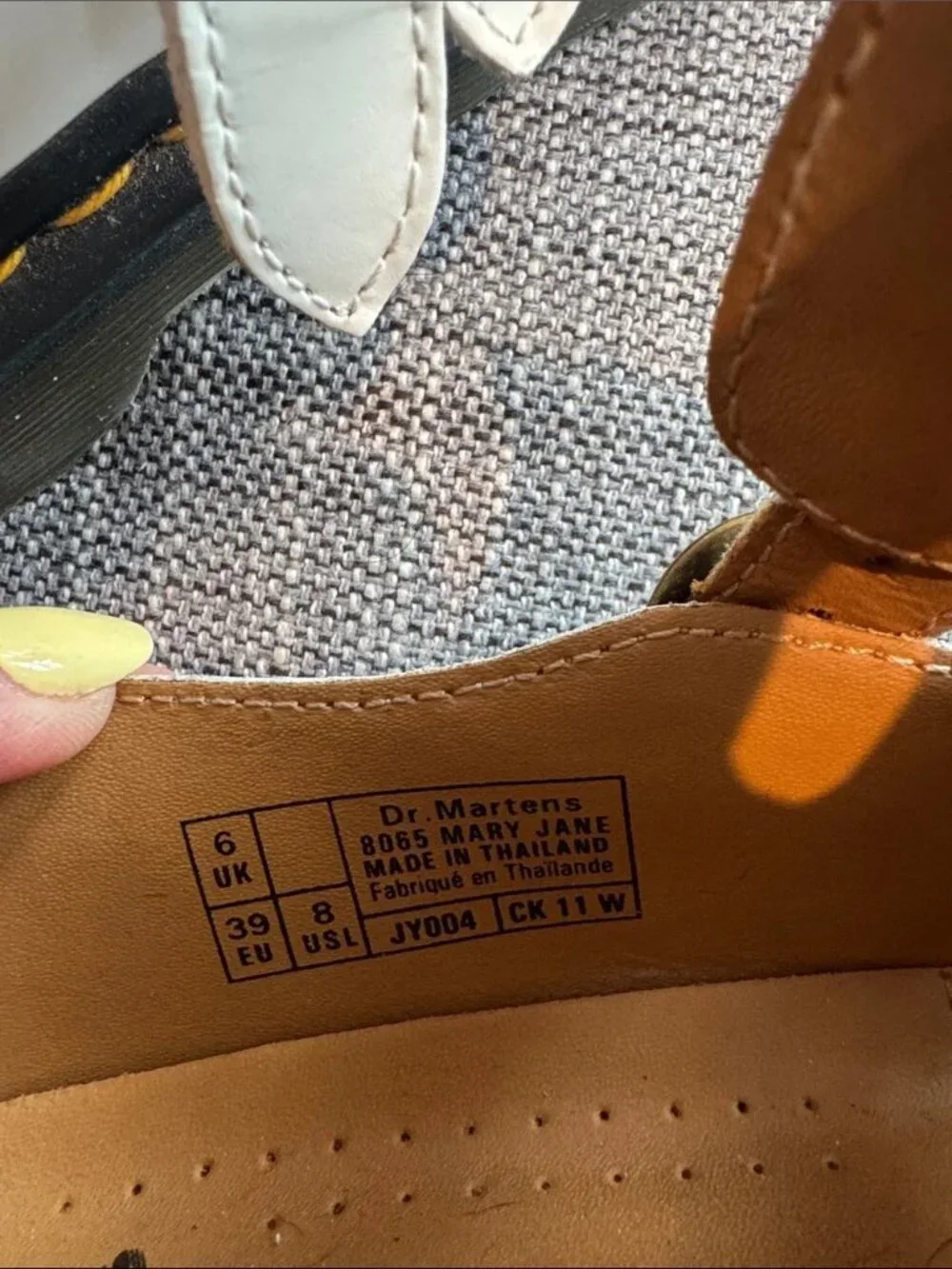 Dr. Martens Adult White Mary Jane Shoes